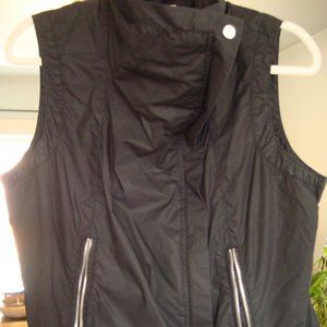 Michael Michael Kors Black Zippered Vest Women's Large